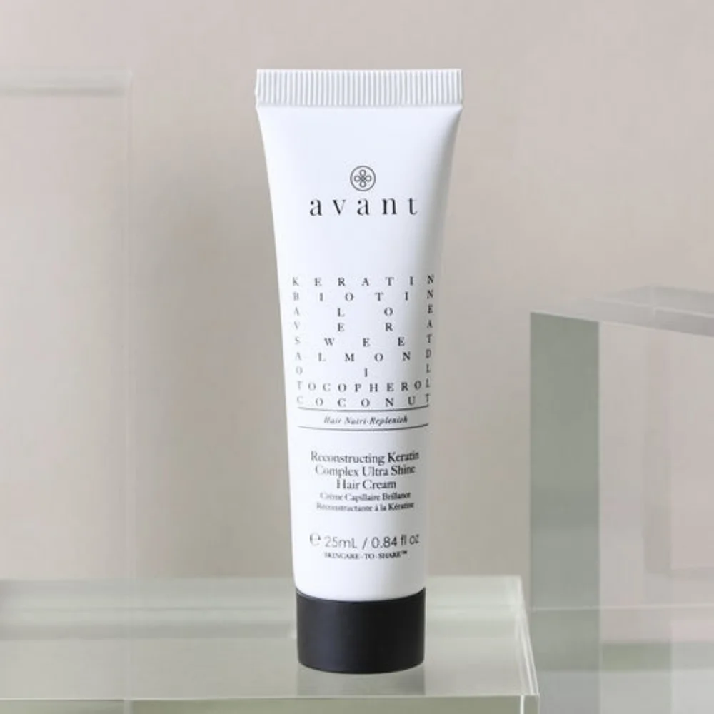Avanti Reconstructing Keratin Hair Cream — White and Black Accents